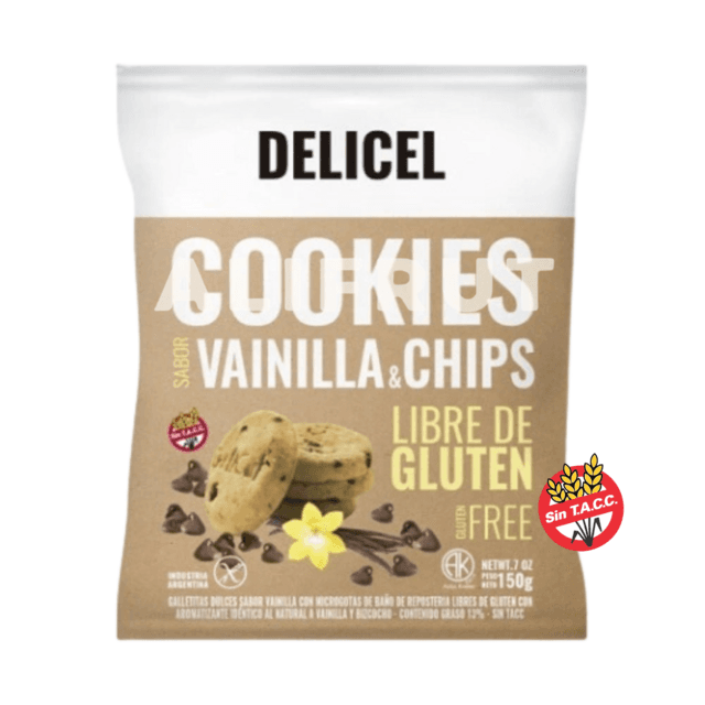 Galletitas Dulces Sabor Vainilla Y Chips x150Gr